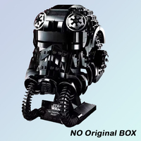 New TIE Fighter Pilot Helmet MOC SpaceShip Battle Model Building Block Architecture Education Assembly Model Toy Gifts for Kids