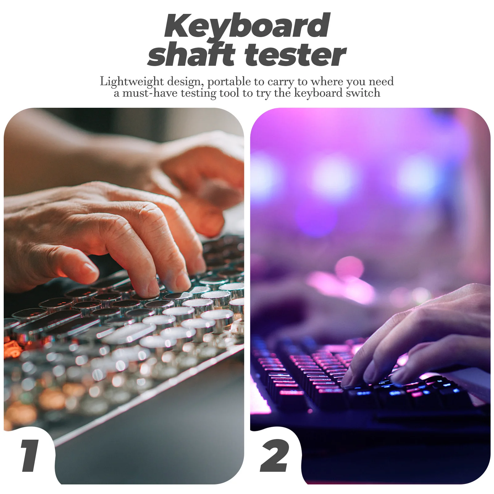 1Pcs Mechanical Keyboard Tester Shaft Tester Kit Durable Easy Operation Keycap Testing Tool Keyboard Accessory