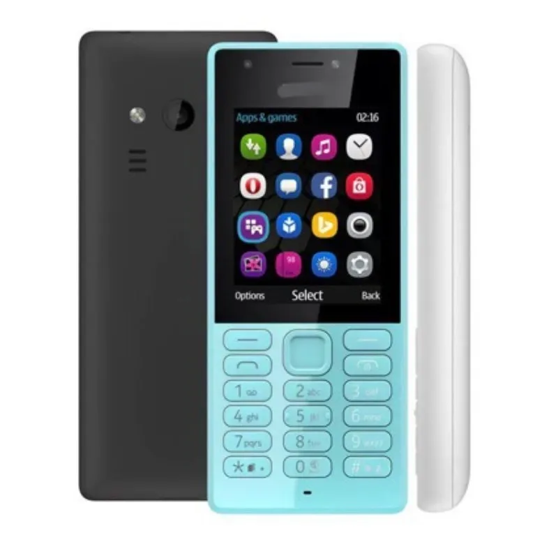 Nokia 216 2G flat-button feature phone - Long-lasting battery, suitable for the elderly and students as a backup device