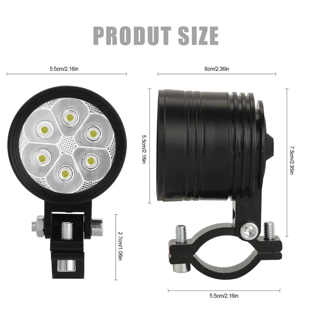 LED Auxiliary Fog Light Driving Lamp Universal Moto Spotlight for BMW R1200GS/ADV K1600 R1200GS R1100GS  Vehicles 4x4 ATV UTV