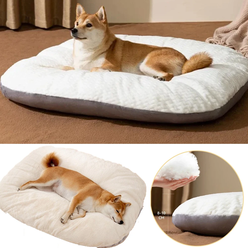 Pet Dog Bed Soft Warm Pet Product Animals Accessories Dogs Basket Supplies for Large Medium Small Mat Removable Washable Dog Bed