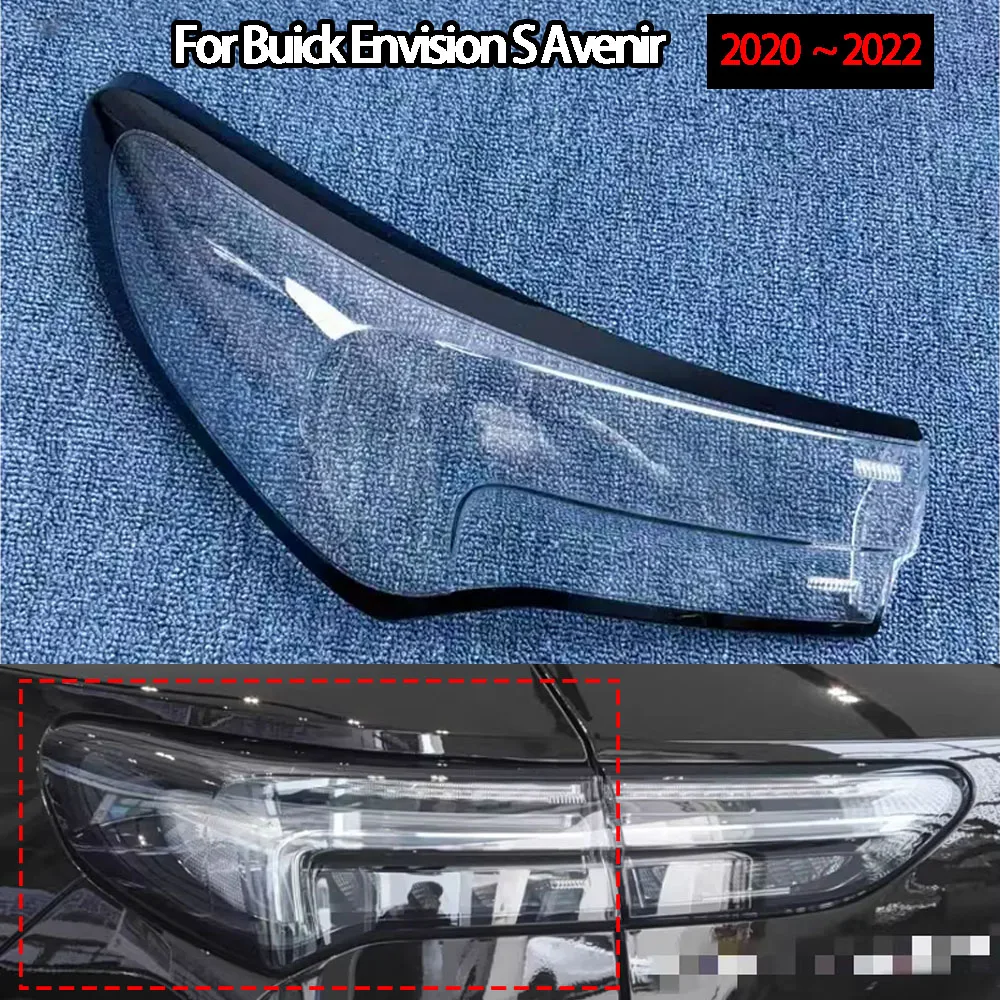 

For Buick Envision S Avenir 2020 2021 2022 Auto Car Front Headlight Glass Headlamp Transparent Lampshade Lamp Shell Lens Cover