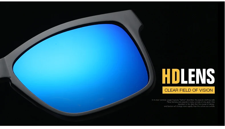Magnetische Sonnenbrille für Männer und Frauen Clip-On-Brille Quadratische Optische Korrekturbrille für Kurzsichtigkeit Herren Outdoor-Angelbrille UV400-Schutz – Detail 2