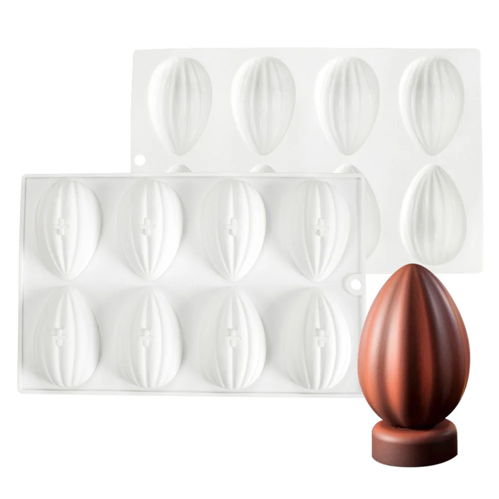 Almond Shape Easter Egg Silicone Mold DIY Craft Soap Candle Mould Mousse Cake Ice Mould Cake Decoration Tool Baking Accessories