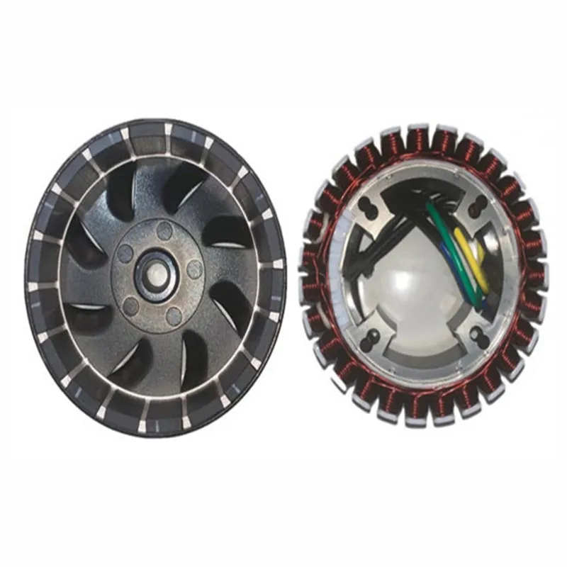 

3KW/5KW 18/27 Pole Range extender generator Rotor+Stator Coil for EV Scooter/Bike Power Generation Upgrade Kit