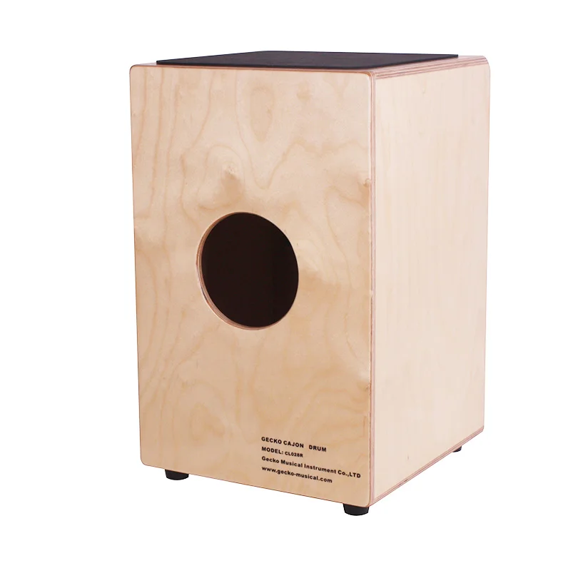 GECKO CL11MZ Cajon Box Drum Mahogany Zebra Wood Joinery Cajon Drum With Steel String