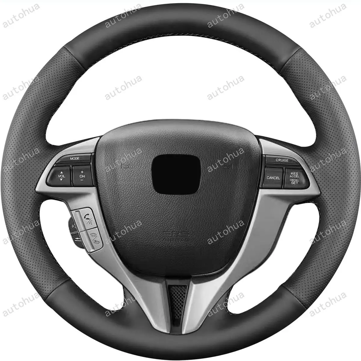 

Hand-Stitched Steering Wheel Cover for Honda 2012 Crosstour/2011 Accord Coupe/2010 Accord Crosstour/2007 Accord HF-S Concept