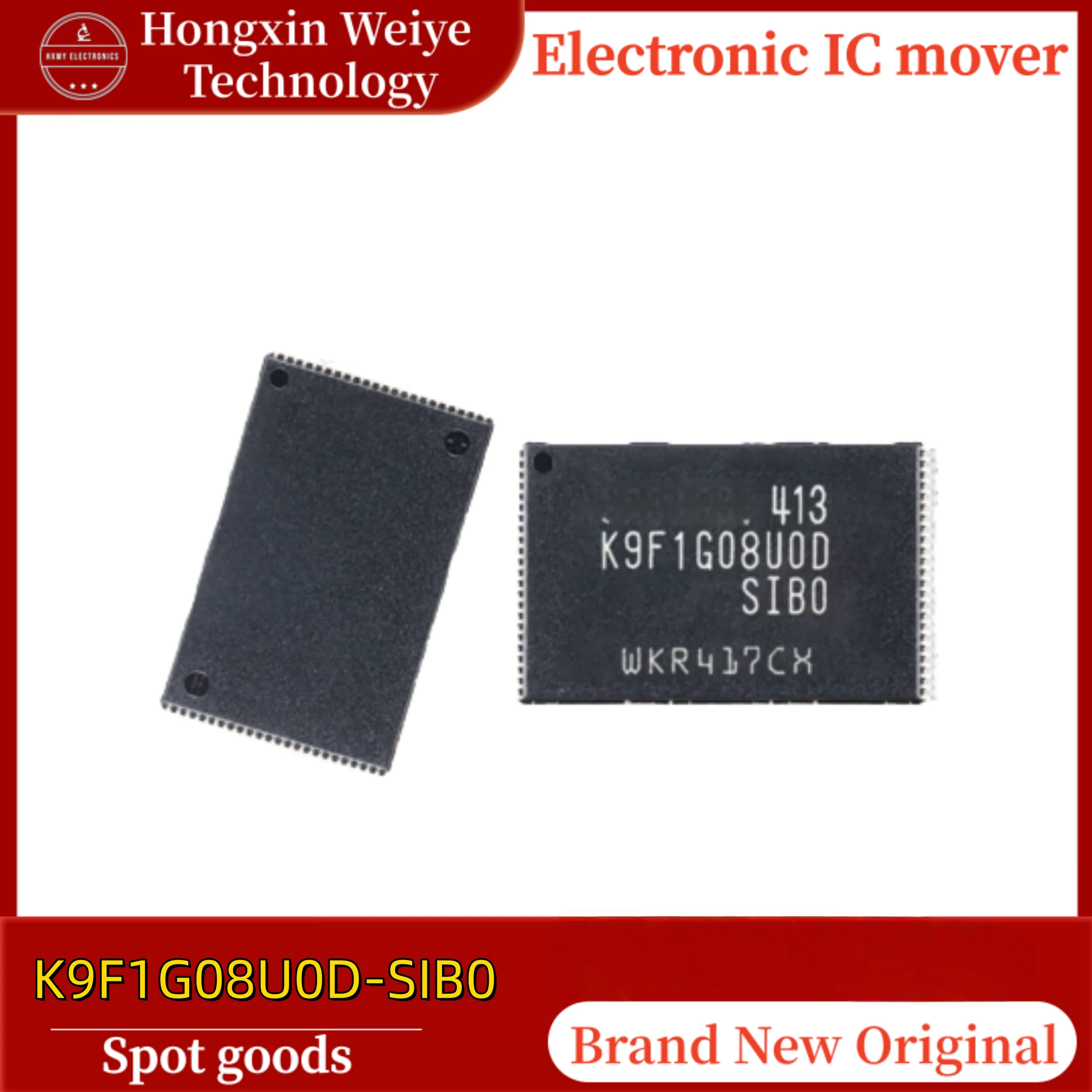 2/10 PCS K9F1G08U0D-SIB0 TSSOP-48 Memory IC Brand New In Stock