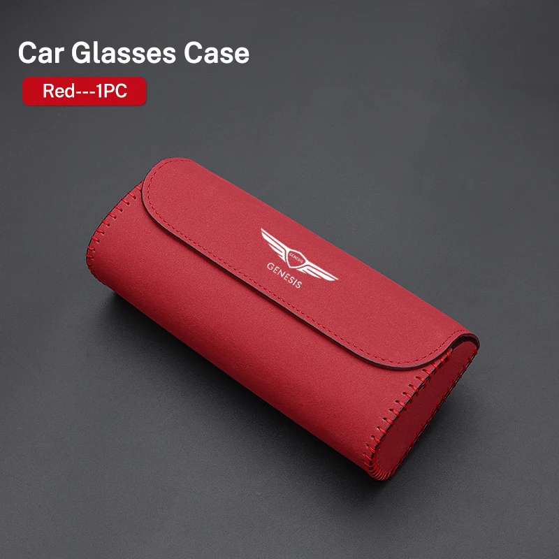 

Car Glasses Case Auto Sun Visor Glasses Clip Card Ticket Holder Multi-Function Holder For Genesis Coupe EQ900 G60 G80 GV60 GV70