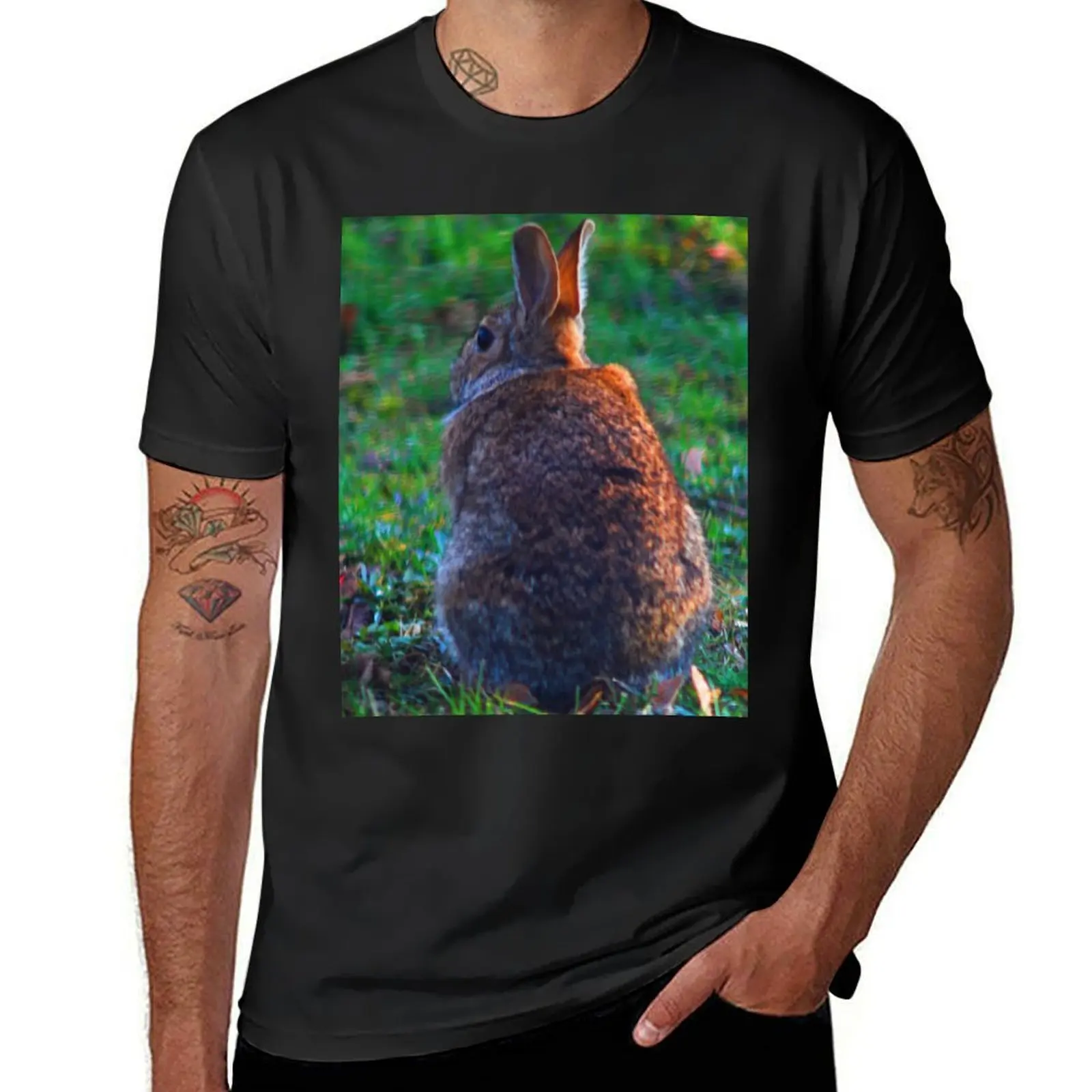 

Bunny Bokah C2024 Steve Yellowbear Photography T-Shirt quick-drying hippie clothes T-shirts for men cotton