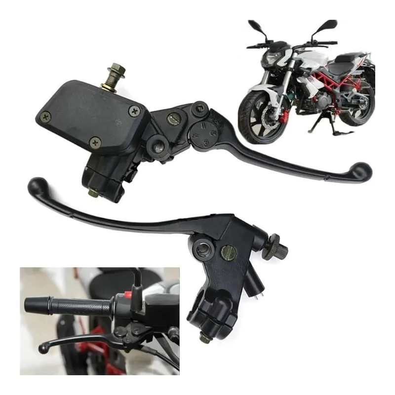 Para Benelli TNT15 TNT150 Keeway KSR Ride RKS VLR Worx Arsen Zen VTO palanca de embrague de freno manija de embrague conjunto de bomba superior de freno