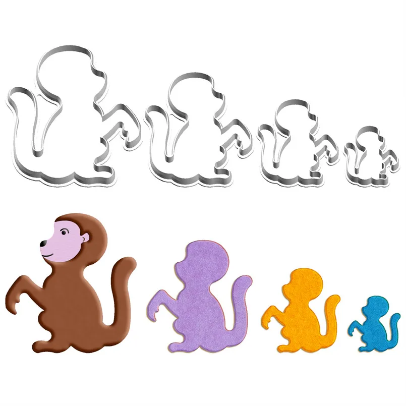 

Cartoon Animals Twelve Chinese Zodiac Signs Monkey,Plastic Mold,Cake Fondant Decorate Tool,Cookie Sushi Fruits Cutter