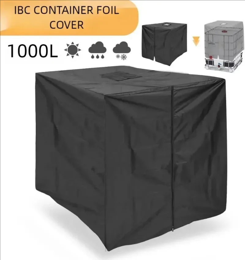 1000 liters IBC container aluminum foil waterproof and dustproof cover rainwater tank Oxford cloth UV protection  cover