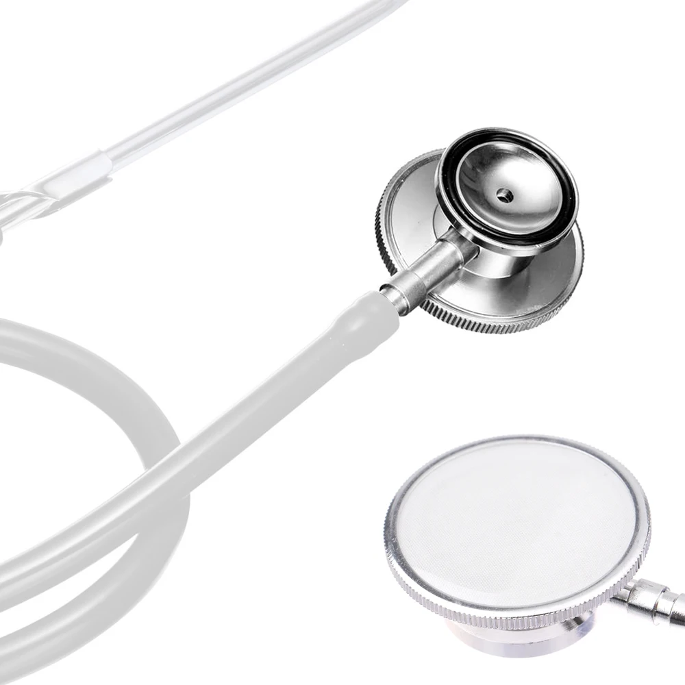 Double Sided Stethoscope Head Metal Auscultation Head Medical Body Cardiology Stethoscope Heart Examination Accessories Pendant