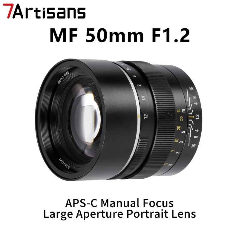 

Объектив 7Artisans MF 50 мм F1.2 APS-C с ручной фокусировкой и большим диафрагмой