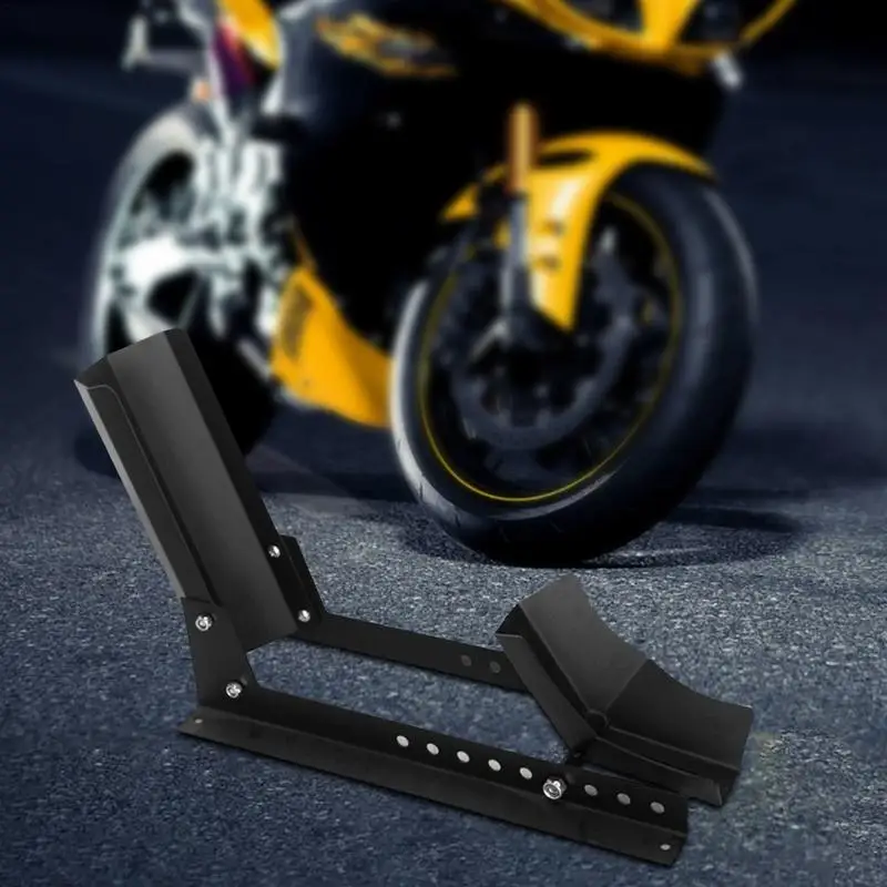 Motorcycle Front Wheel Chock Adjustable Motorcycle Wheel Chock Adjustable Front Wheel Motorbike Trailer Chock Steel Motorcycle