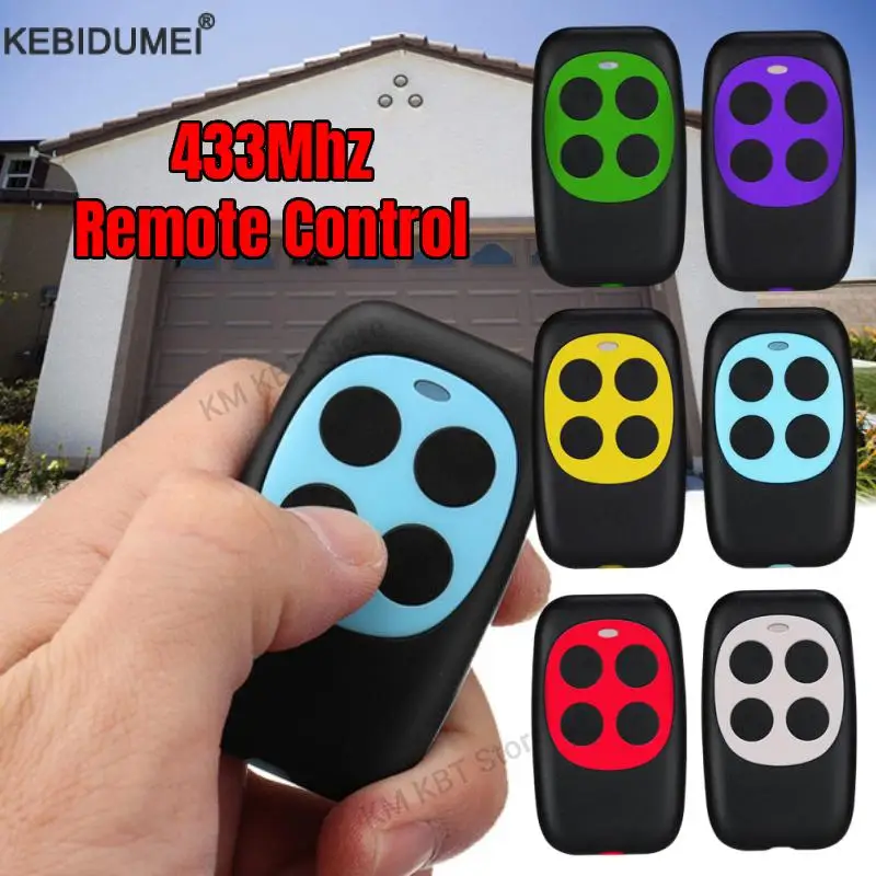 

Копирование гаражных ворот, Дубликатор с дистанционным управлением, 433 МГц, 4 ключа, захват, клон, брелок для ворот, командный ручной передатчик для двери