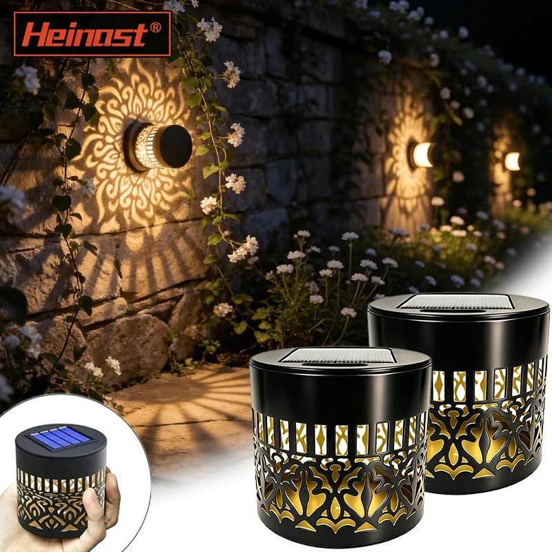 LED Solar Light Waterproof and Warm Wall Light Suitable for Garden Lawn Camping Steps Greenway Courtyard Night Light