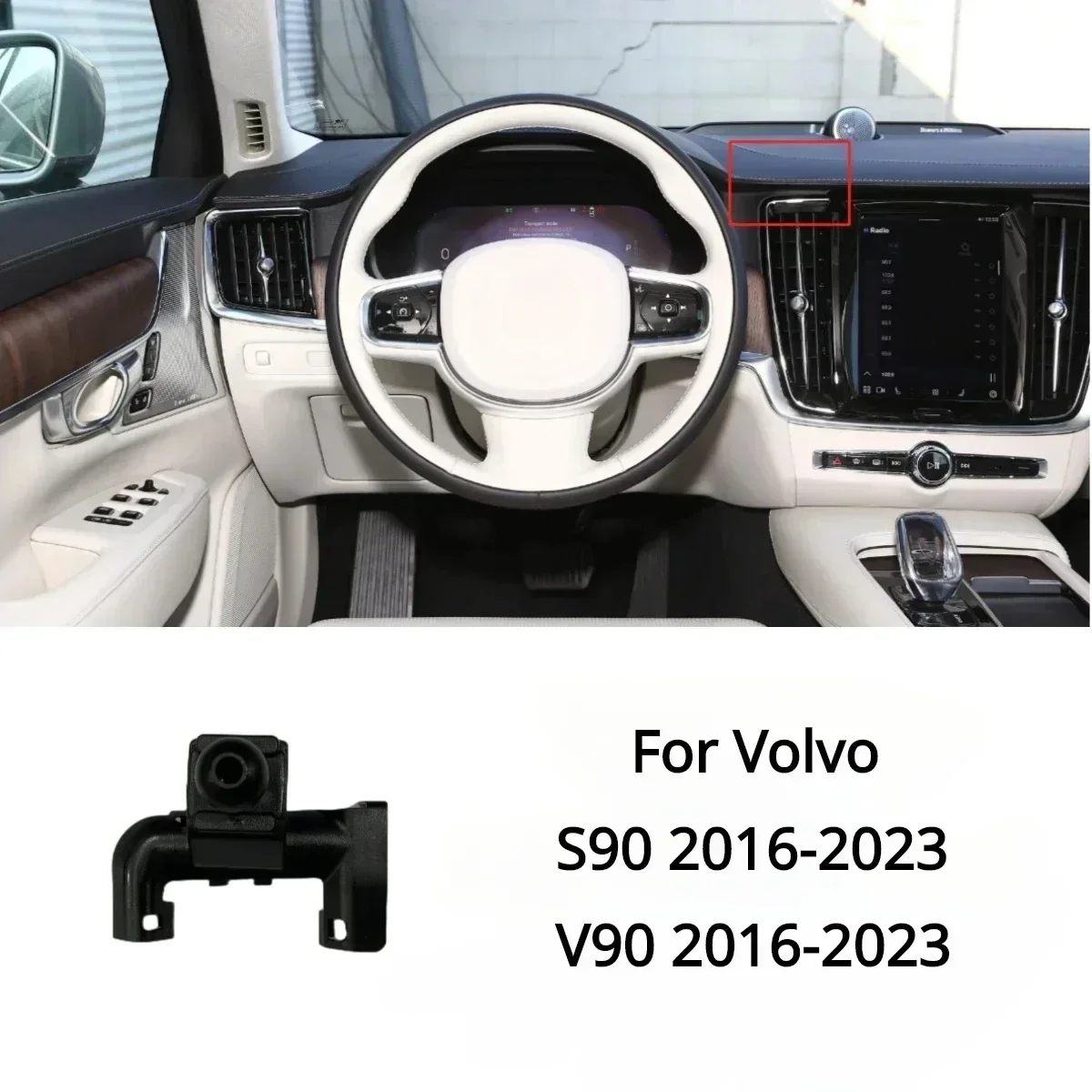 For Volvo 2015-2023 XC60 S90 V90 XC90 XC40 S60 V60 Car Center Air Vents Dedicated Phone Stand Holders Base Car Accessories