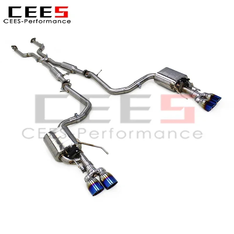 CEES Catback Exhaust Muffler for Lexus RC350 3.5L 2014-2021 SS304 Stainless Steel Escape Car Exhaust Pipes System Upgrade Racing