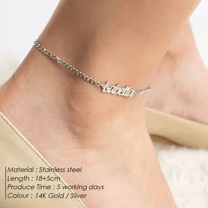 12 최고의 판매 이름 Anklet- №11