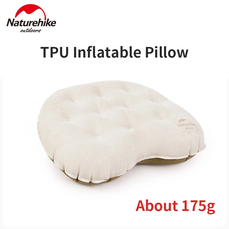 Naturehike Inflatable Pillow TPU Air Neck Cushion Pillow for Travel Flight Airplane Outdoor Camping Sleeping Ultralight Portable