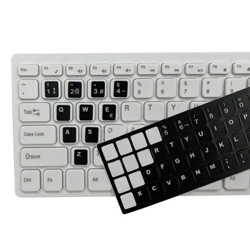 18x6.5cm Keyboard Layout Stickers Spanish Letter Keyboard Button Protective Film for Laptop Tablets