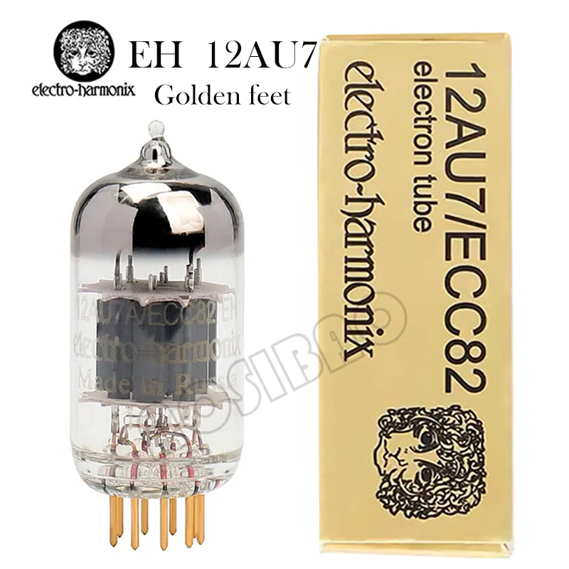 EH 12AU7 ECC82 Vacuum Tube Golden feet HIFI Audio Valve Electronic tube Amplifier Kit Diy Preamp lamp Matched Quad