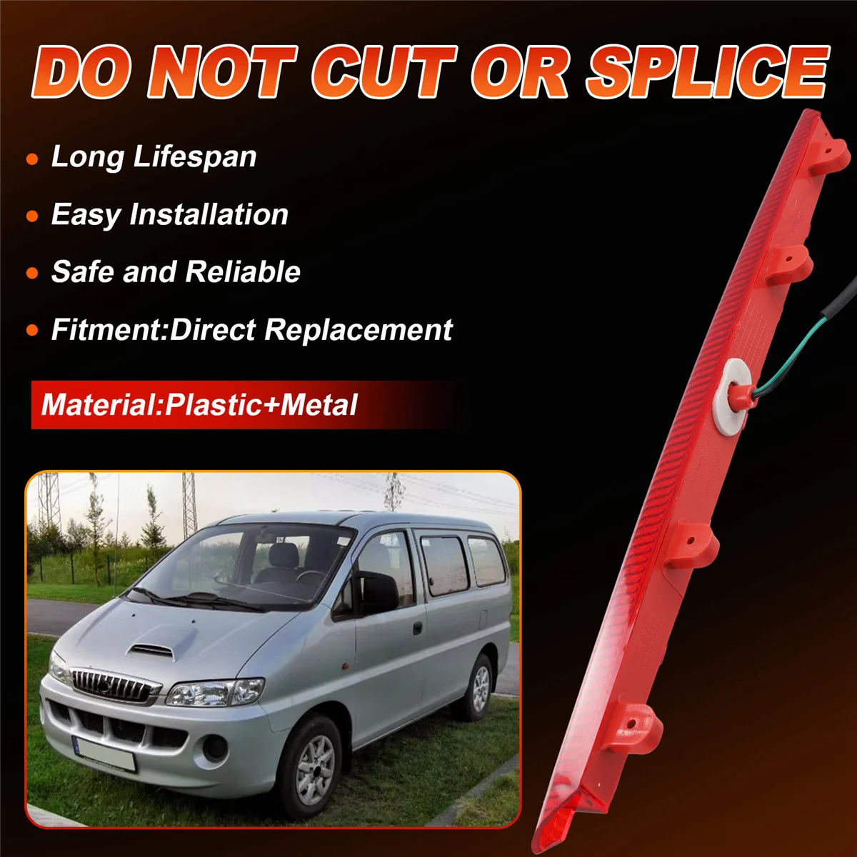 92700-4A500 รถติดตั้งไฟเบรคไฟท้ายด้านหลังไฟเบรคดวงที่สามสําหรับHyundai Starex H-1 2000 - 2007