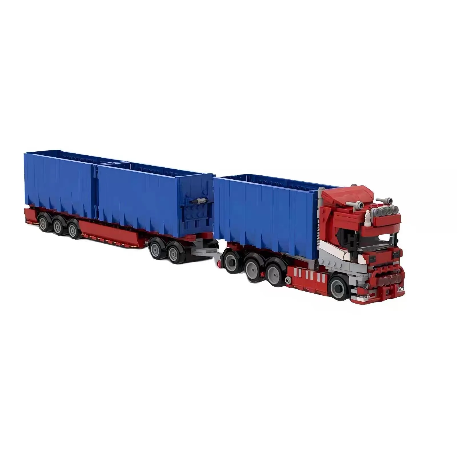 Moc cidade transporte carro caminhão técnico scania r650 v8 modelo blocos de construção swedisch combinação veículos tijolo brinquedo diy presente do miúdo