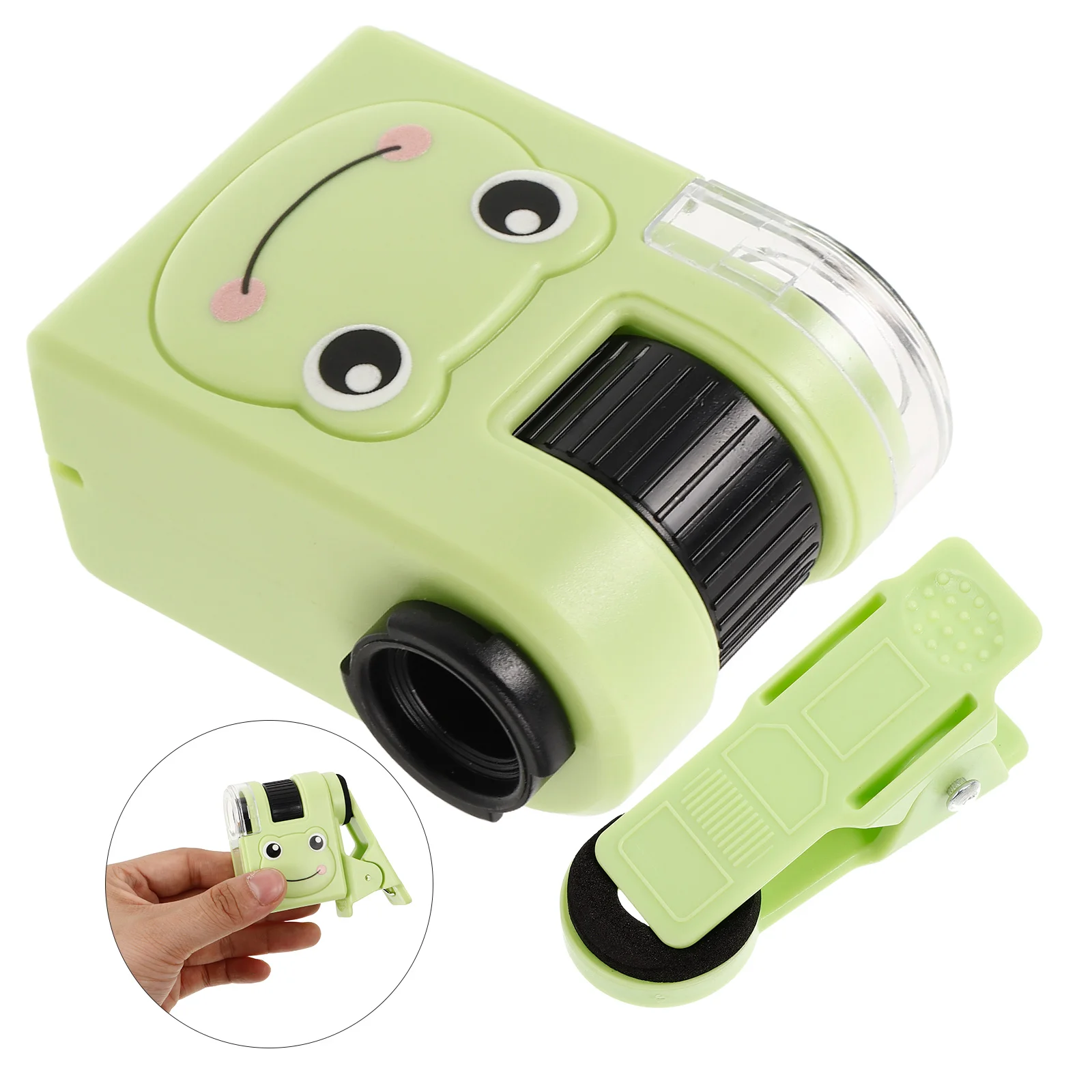 

Microscope Handheld Kids with Screen Beginner Portable 700X700X250CM for Mini Green Toy Preschool Toddler