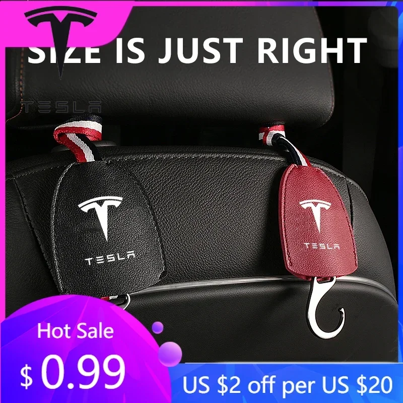Styling Mouldings For Tesla Model 3 Y Juniper Highland 2020-2026 2025 Hot Car Logo Seat Back Hanger Bag Hook Hidden Car Interior