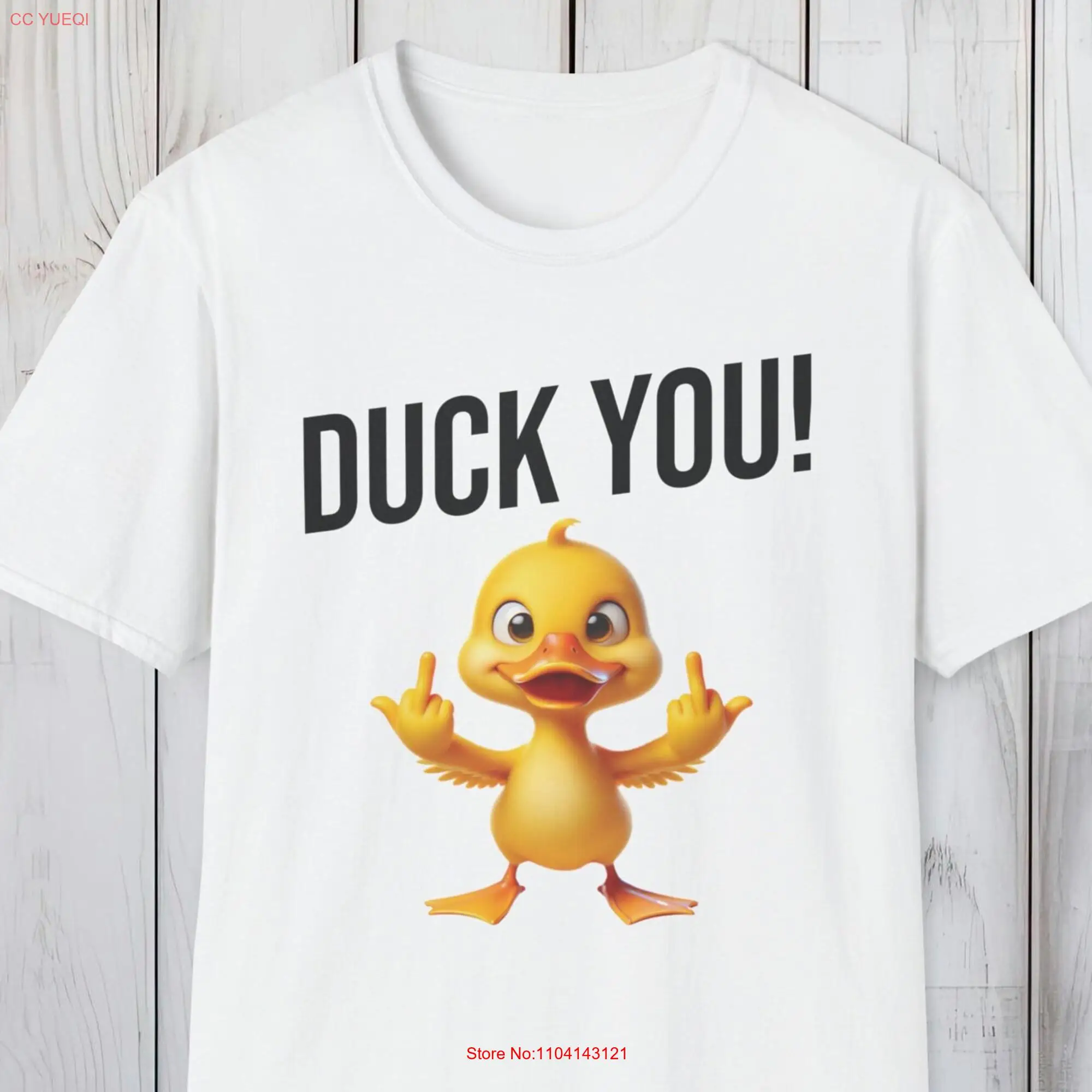 Cheeky Duck Humor Crewneck T Shirt Sassy Sustainable Soft Cotton Funny for Friends and Family 8 Light Colors