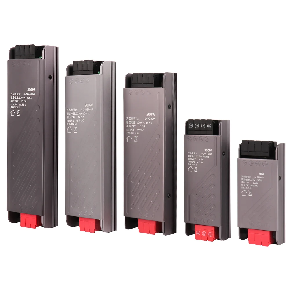 

Ультратонкий трансформатор освещения, источник питания с шумоподавлением от 200-240 В переменного тока до 24 В постоянного тока, драйвер светодиодной лампы 100 Вт, 200 Вт, 300 Вт, высокое качество