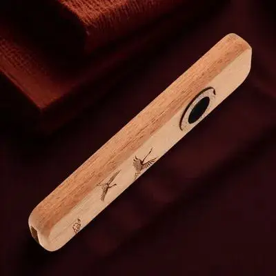 

Black Walnut Flute Household Kazoos Beginner Guitar Partner Musical Instruments Accompany Festival Simple Partners