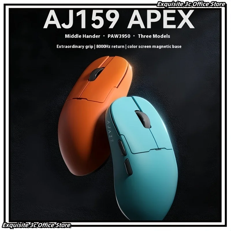 

Ajazz Aj159 Apex 2,4G Беспроводная Bluetooth 3-режимная фотоэлектрическая мышь RGB Перезаряжаемая игровая мышь с низкой задержкой и высокой чувствительностью