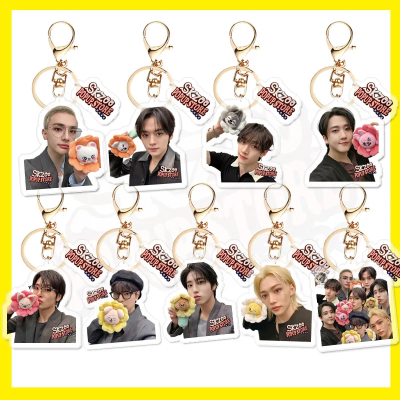 

Stray Kids SKZOO новый акриловый брелок для ключей, кулон, периферийные устройства, подарок для фаната