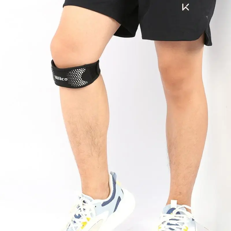 حافظ على نشط مع دعامة الركبة القابلة للتعديل لدعم الرضفة - حزام تثبيت الأوتار لكرة القدم وكرة السلة والجري وصالة الألعاب الرياضية #4
