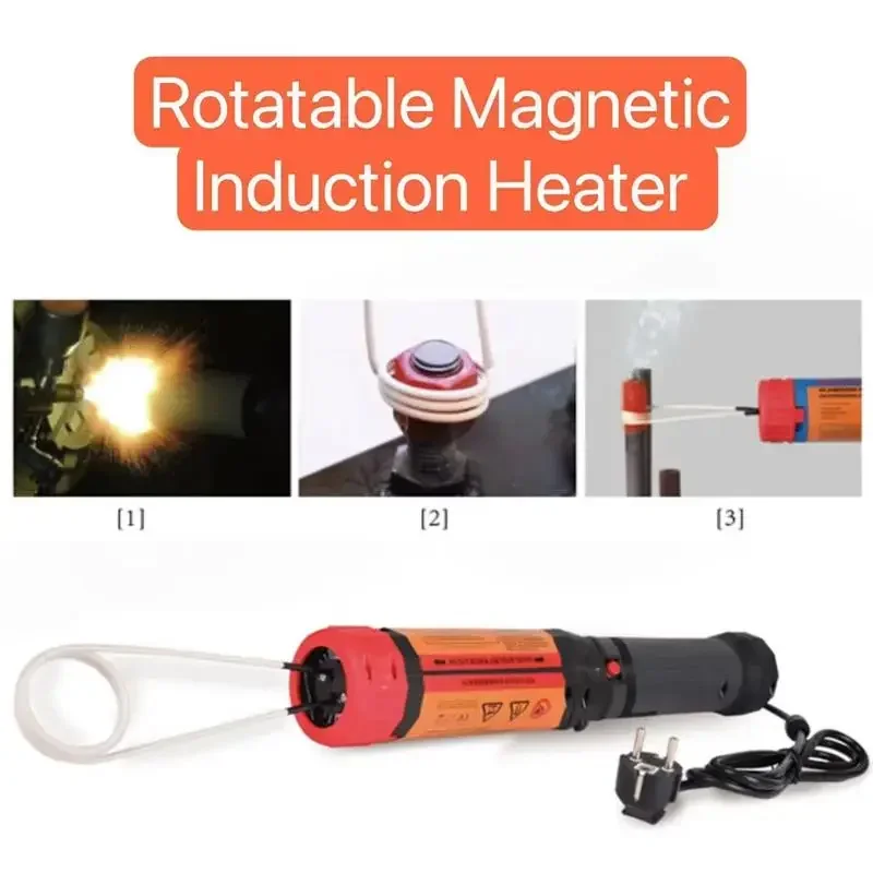 NEW 1100W Magnetic Induction Heater Kit 110V/220V Automotive Flameless Heat Induction Heating Machine 3 Coils Car Repair Tool