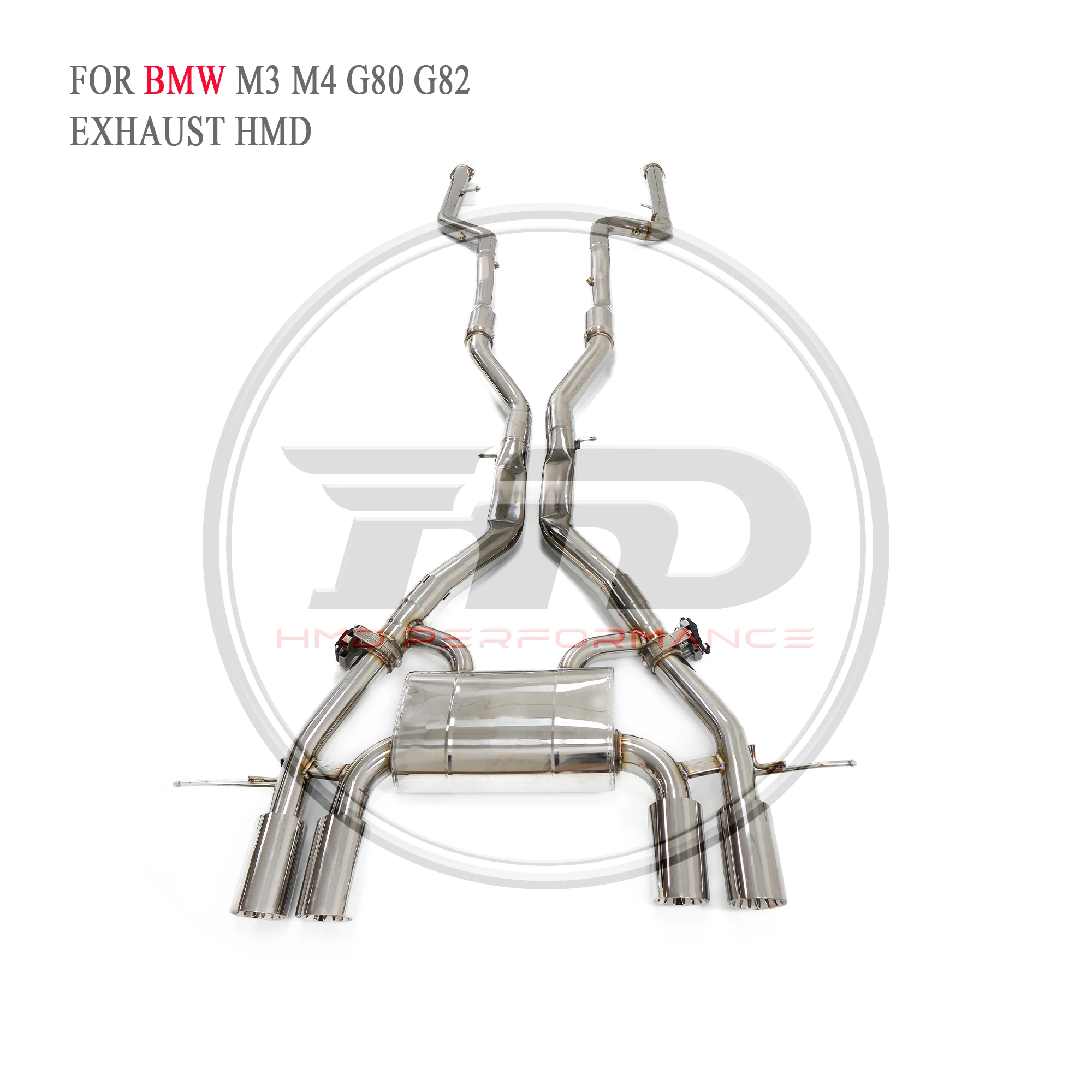 

Выхлопная система HMD из нержавеющей стали Catback Подходит для BMW M3 M4 G80 G82 автомобильный глушитель