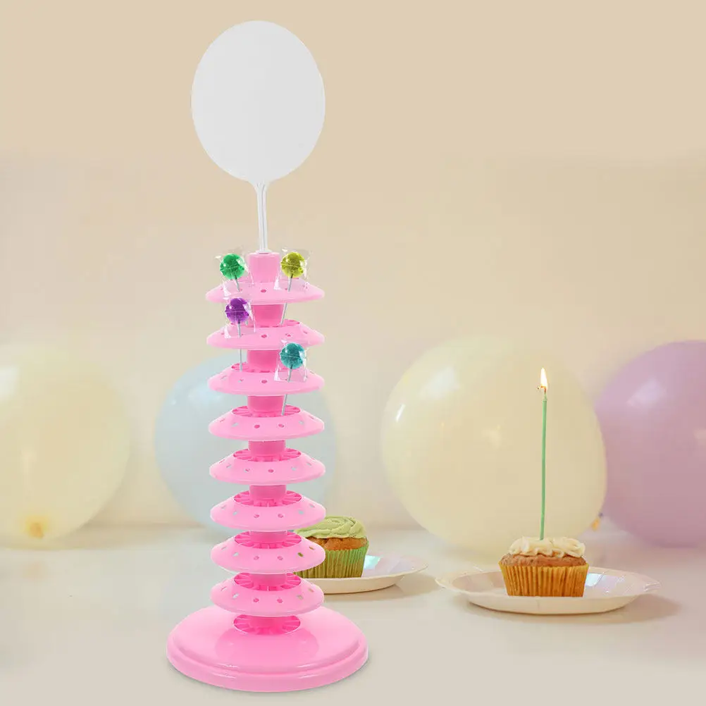 2Pcs Multi Layer Lollipop Display Rack Detachable Candy Stick Holder Advertising Board Dessert Stand