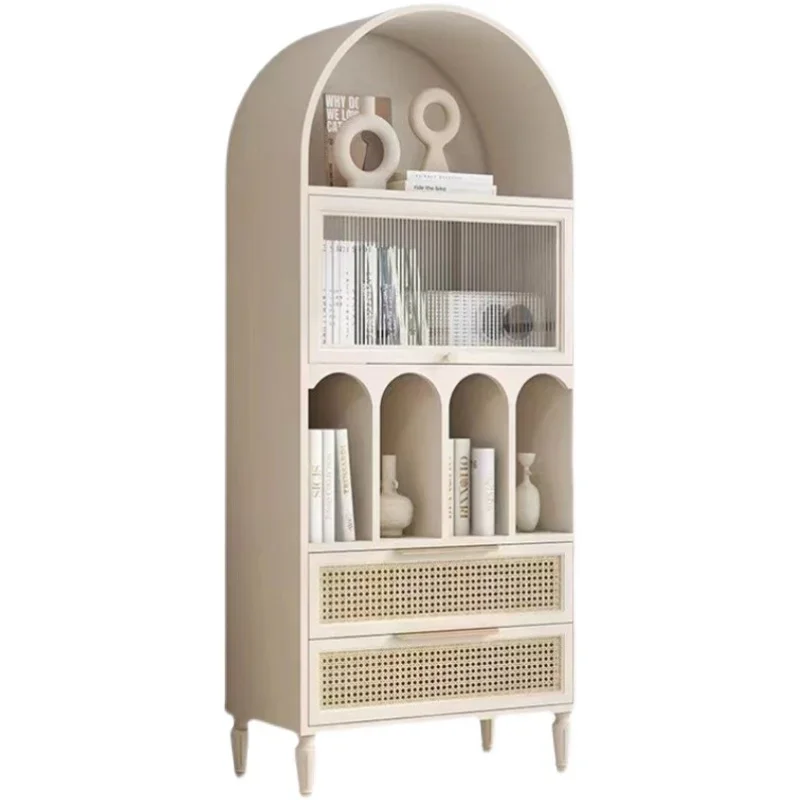 

ls 27 Nordic simple modern home living room solid wood bookcase dome dining side storage solid wood storage cabinet