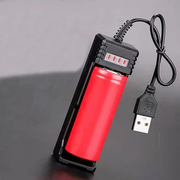 1PC 26650 USB Charger USB Smart Charger 18650 Lithium Battery Universal Charging Case Smart Single Slot Charger