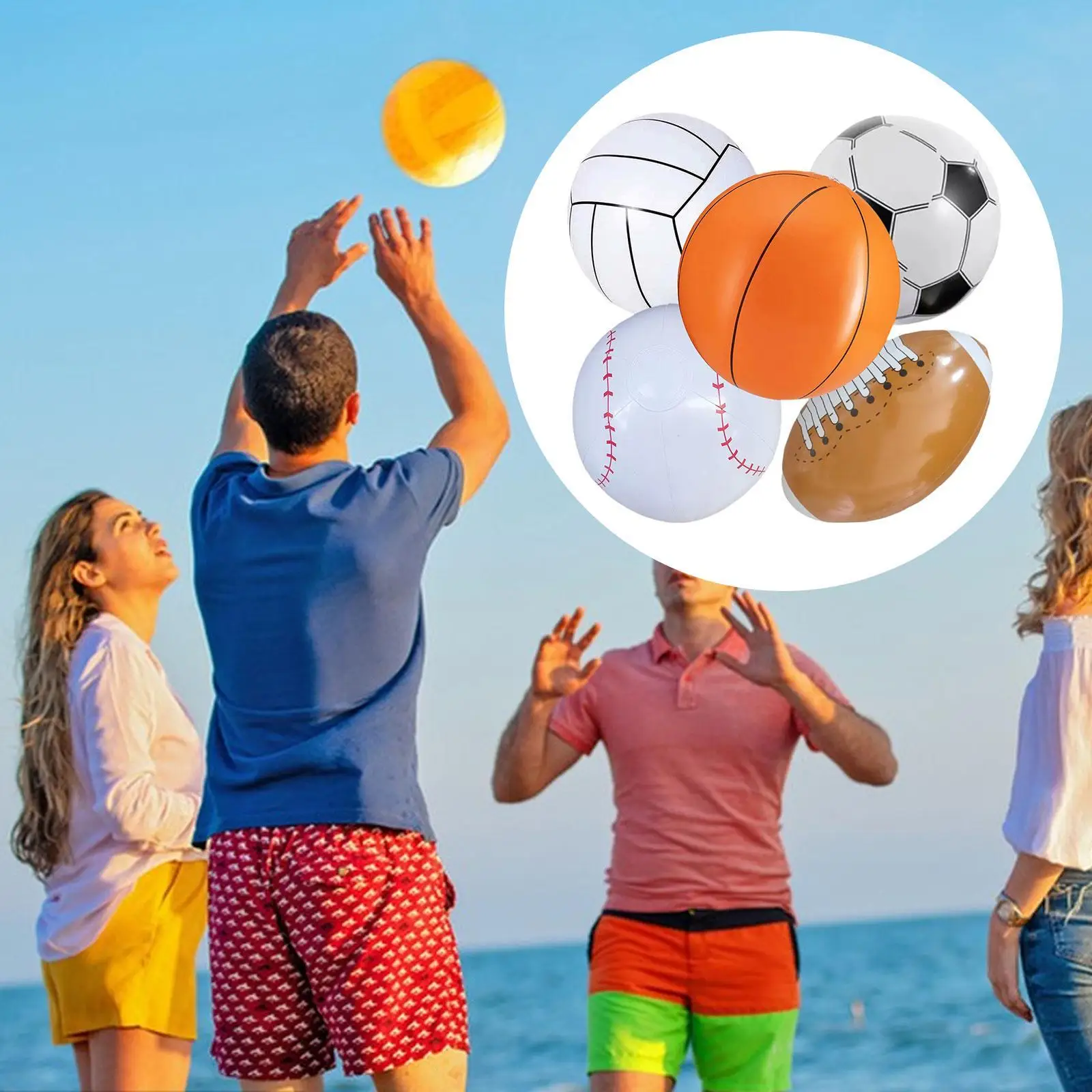 

Inflatable Beach Balls Water Toys for Outdoor Entertainment Party