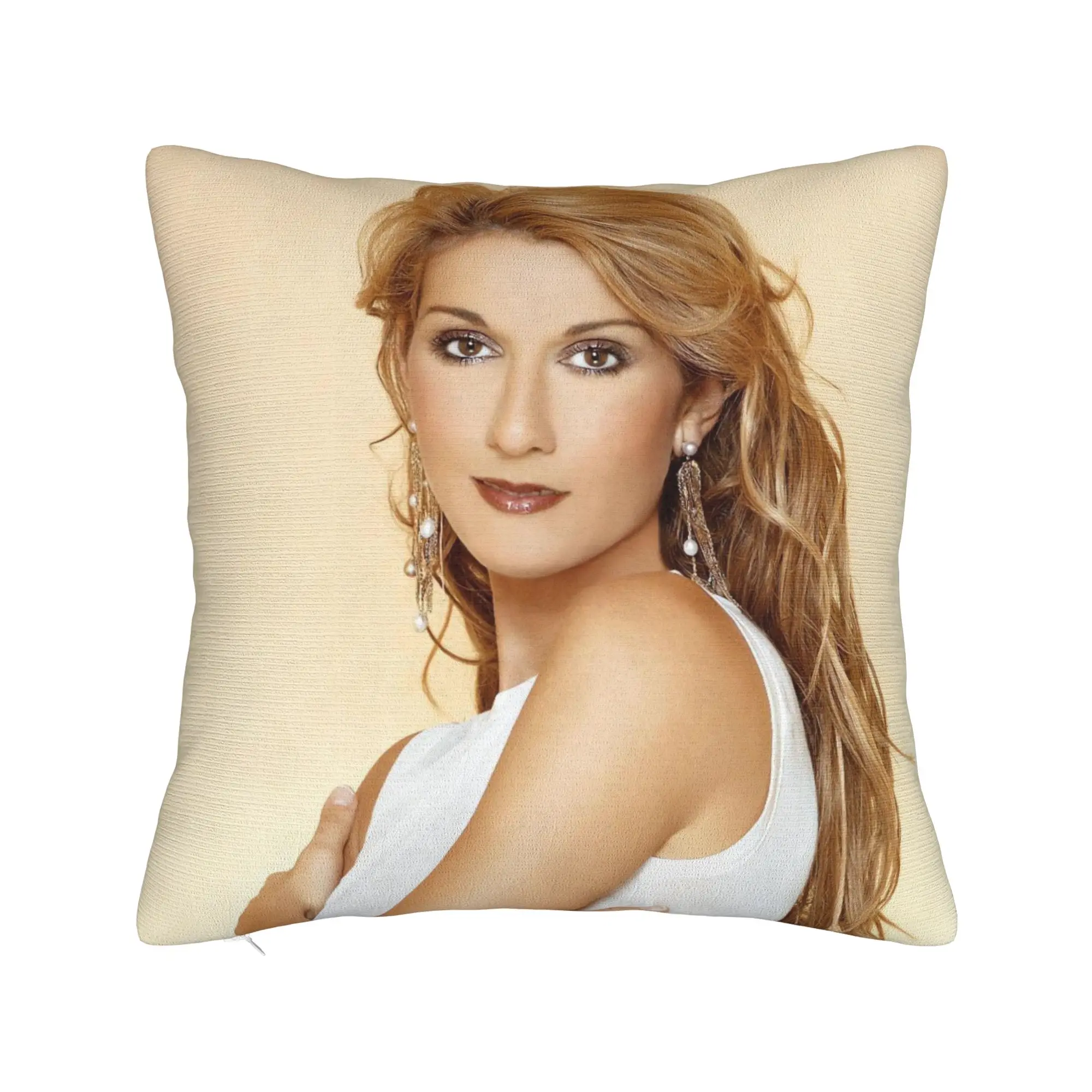 Celines Dions Paris 2026 Tour (1) Pillow Case  Print Pillow Cover For Sofa Couch Bed Living Room Kawaii Pillowcases