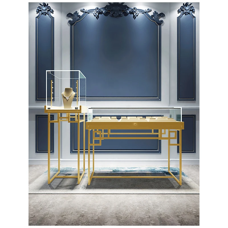 

Custom.Jewelry Glass Display Cabinet museum Exhibition Hall Chinese Jewelry Display Cabinet