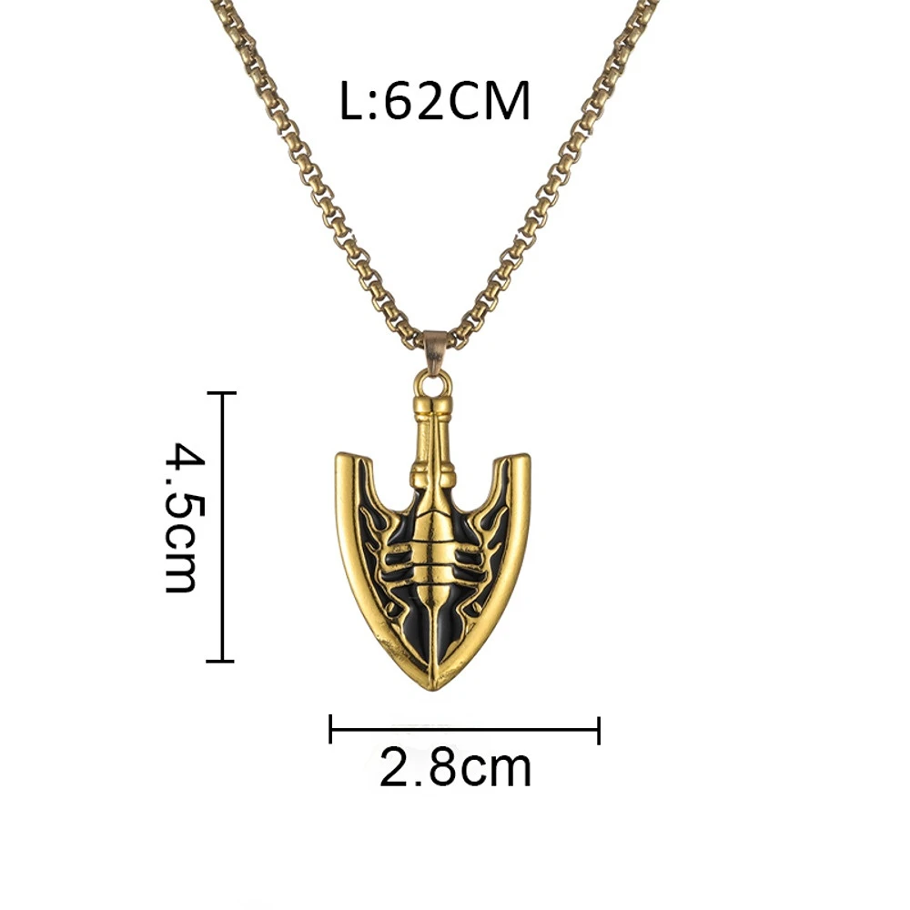 Collier avec pendentif en forme de flèche pour Cosplay, bijoux unisexe, accessoires, cadeaux pour amis, carnaval, soirée