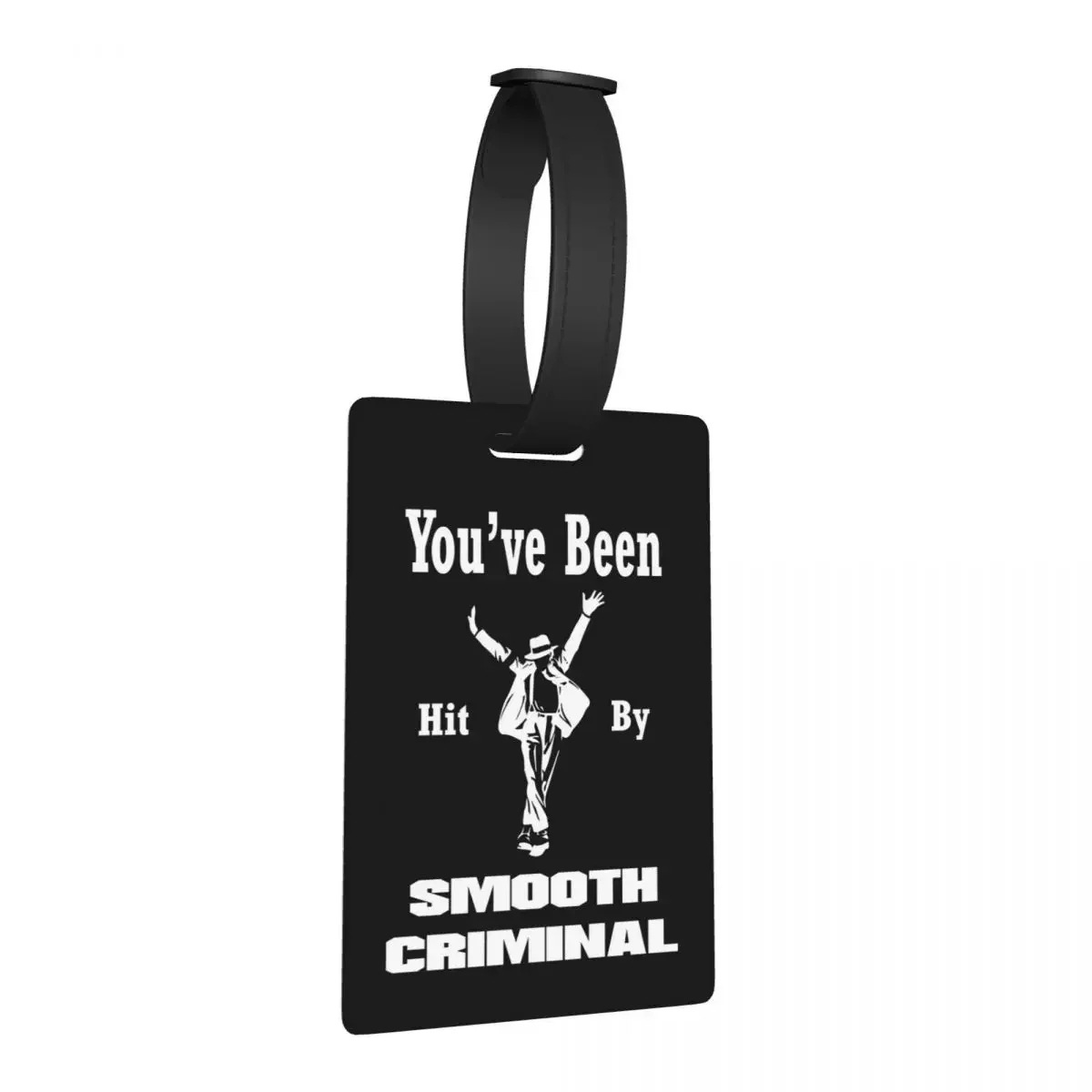 

Vintage MJ Smooth Criminal Michael Jackson Luggage Tags Suitcase Fashion Baggage Boarding Tag Label Holder ID Name Address