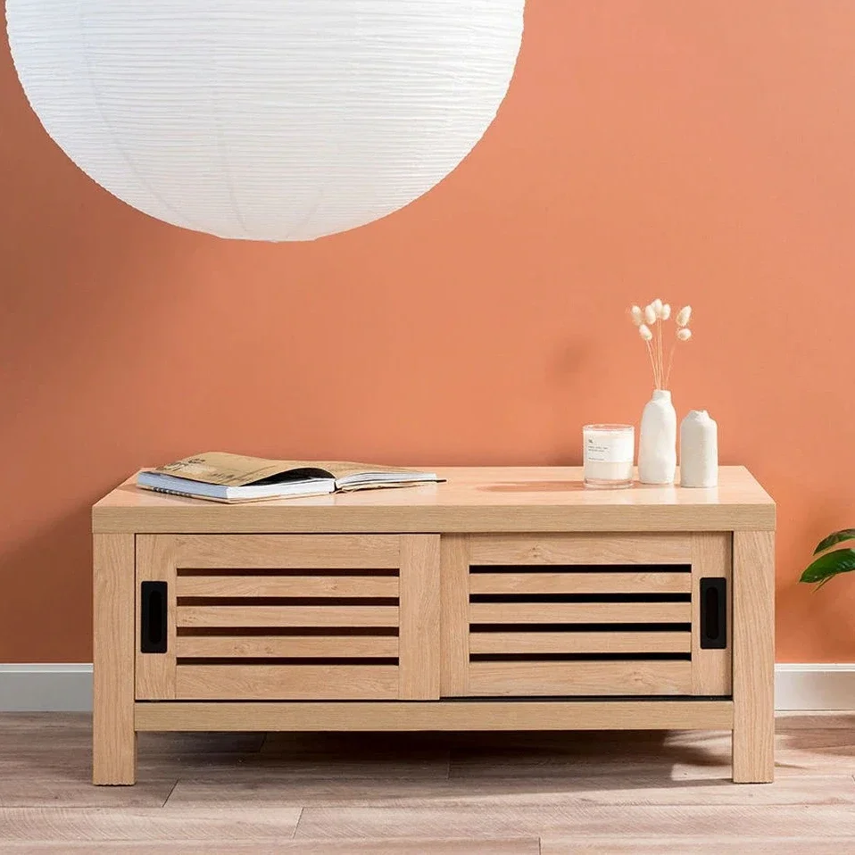 

Melamine Modern Nordic Wood Center Coffee Table for the Living Room