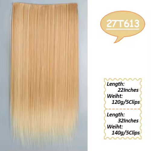 NICESY Synthetic Long Wavy 5 Clips Hair Extensions 22Inch/32Inch Clip On Hair Extensions High Tempreture Fake For Women - Image 23